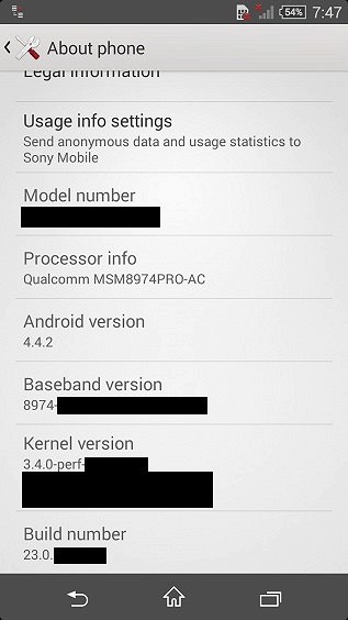 Характеристики Sony Xperia Z3 Compact появились в сети