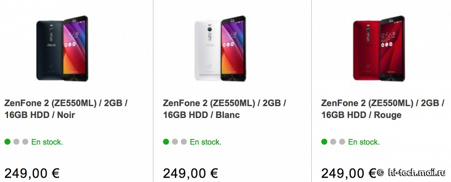 ASUS Zenfone 2 уже в продаже. Цены