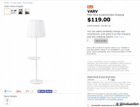 IKEA начинает продажи мебели с беспроводной зарядкой