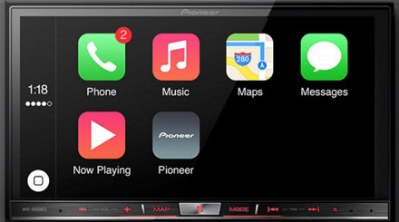 Автомагнитолы Pioneer получили поддержку CarPlay