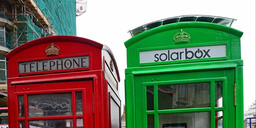 В Лондоне можно подзарядить смартфон прямо на улице