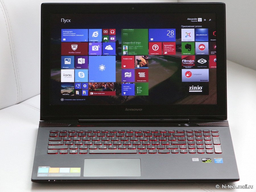 Обзор Lenovo IdeaPad Y50: металлический игровой ноутбук