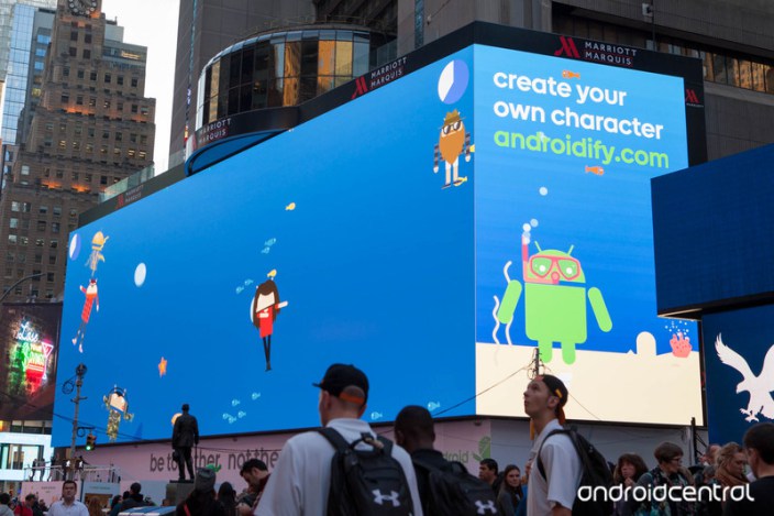 На Таймс Сквер появилась самая масштабная реклама Android