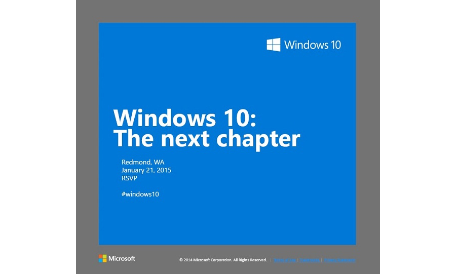 Стала известна дата очередного анонса Windows 10 от Microsoft