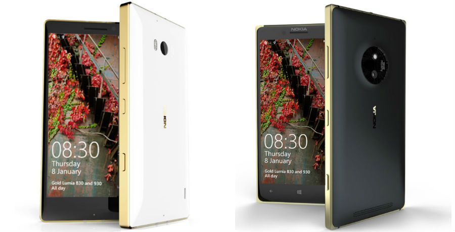 Microsoft объявила о выходе золотых Lumia 830 и Lumia 930
