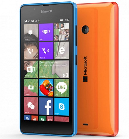 Microsoft представила «серьезный» смартфон Lumia 540 Dual SIM