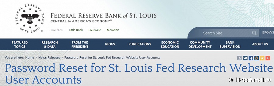 Хакеры атаковали Федеральный резервный банк в США