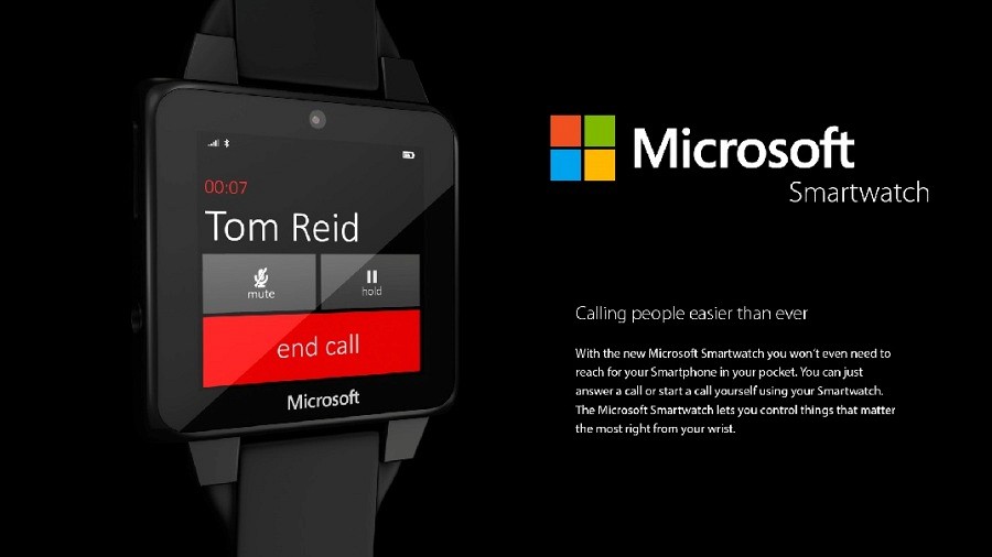 Концепт умных часов Microsoft Smartwatch появился в сети