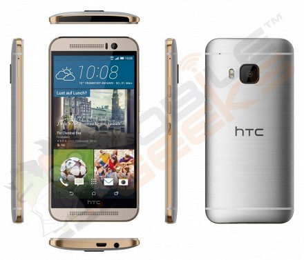 Утечка: официальные рендеры, цена и характеристики HTC One M9