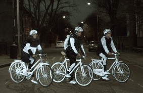 Светоотражающая краска защитит велосипедистов