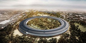 Появились новые фото строящейся штаб-квартиры Apple