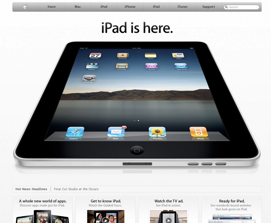 Первый iPad был представлен ровно 5 лет назад