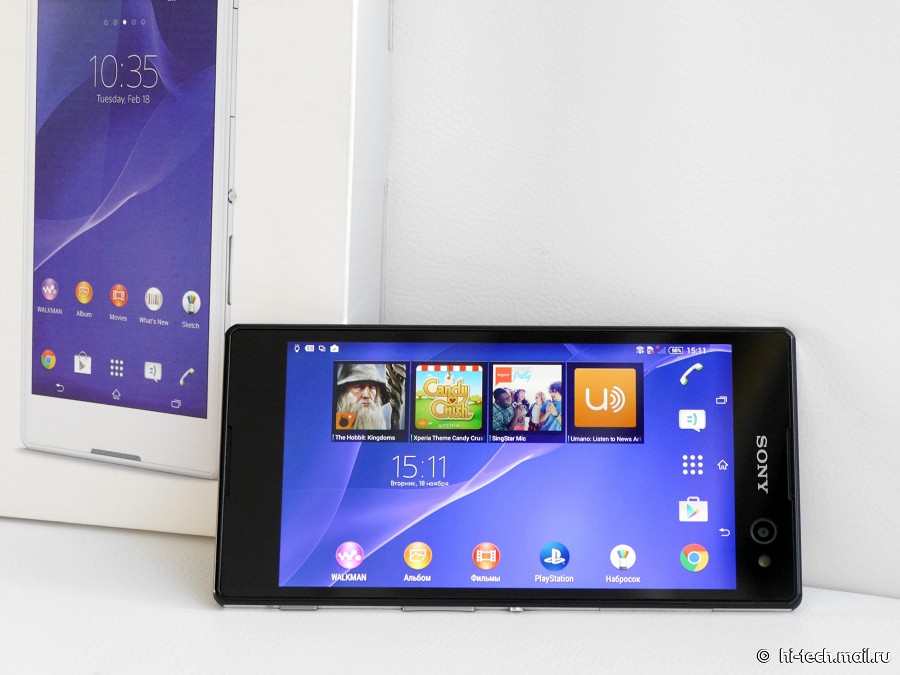 Обзор Sony Xperia C3: планшетофон для съемки сэлфи