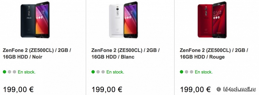 ASUS Zenfone 2 уже в продаже. Цены